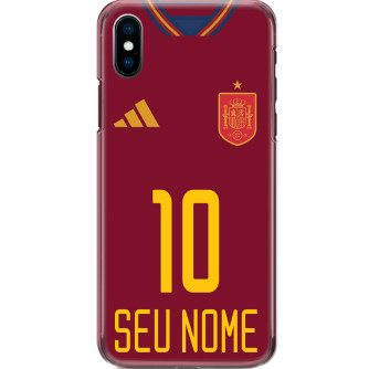 Capa Silicone NetCase Chapada Nome Copa Oficial Espanha 10