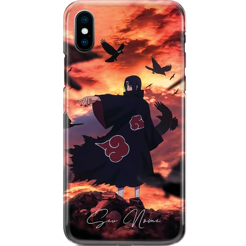 Capa Silicone NetCase Chapada Nome Coleção Naruto - Símbolo Akatsuki